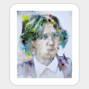 OSCAR WILDE watercolor portrait .13 Sticker